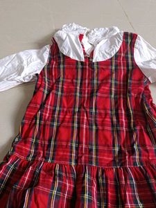 Girls Plaid Dress