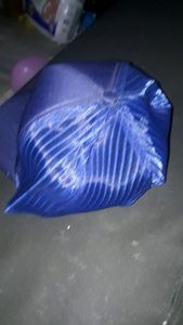 plain blue half net cap