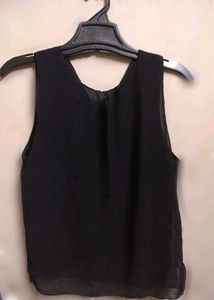 Stylish Chiffon Black Top