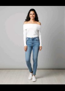 Off Shoulder White Top
