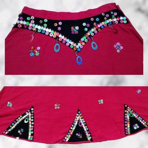 Embroidered Bohemian Skirt
