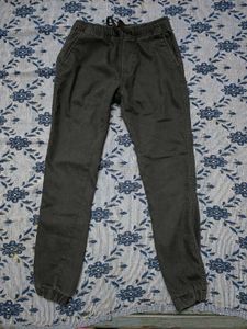 Black cargo trouser pant for men