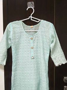 Elegant Blue Cotton Kurta