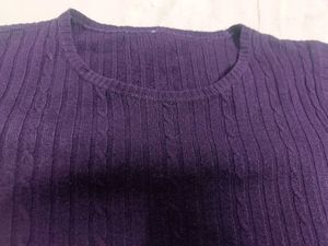 Purple Knit Top it's not like a sweater