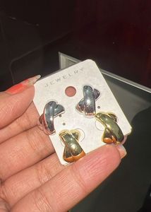 Chic C-Shaped Hoop Earrings Set 🤍