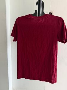 Maroon Graphic Print T-Shirt