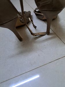 Catwalk Brand Heels With Floral Detail. 3 Inch He