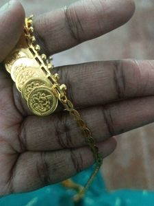 Gold Tone Coin Necklace