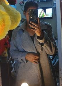 Elegant Grey Trench Coat