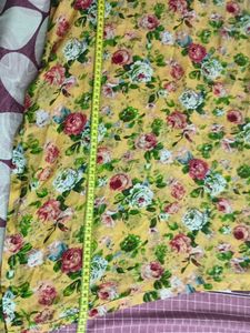 Floral Print Yellow Dress