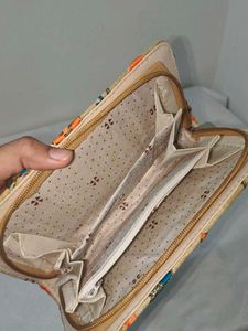 Embroidered Clutch with side bag