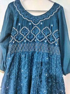 Elegant Teal Suit Set