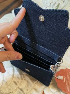 zouk Navy Blue &amp; Cream mini bag