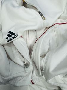 Adidas White Track Jacket