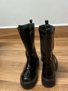 Black Patent Boots