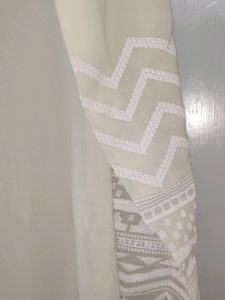 White Cream Transparent Kurta Branded Large Size