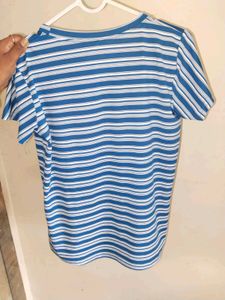 Blue &amp; White Striped T-Shirt