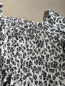 Chic Floral Smocked Off-Shoulder Top