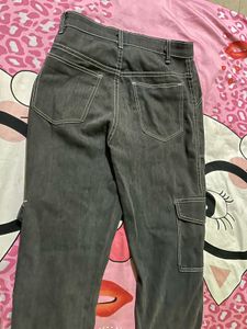 Stylish Grey Cargo Jeans