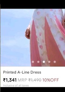 savana tupil print A-line dress WITH TAG