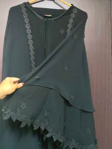Elegant Black Abaya with Embellishments