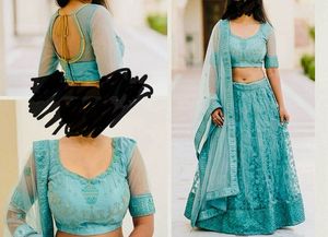 Stunning Teal Lehenga Choli duppatta Set