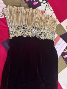 Elegant Velvet Gown