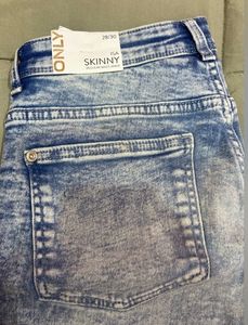 ONLYAcid Wash Mid-Rise Skinny Jeans