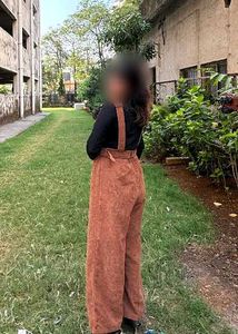 Brown Wide-Leg Jumpsuit