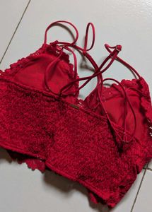 Red Lace Bralette