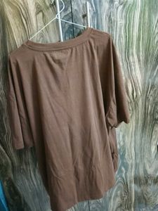 Brown Graphic Print T-Shirt from shein
