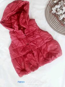 Girls Hooded Padded Vest