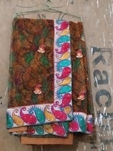 Net Saari With Stitched Blouse