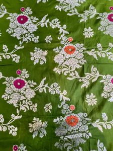Stunning Green Silk Saree