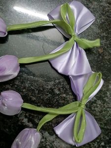 Cute Tulip Ribbon Hair Clips