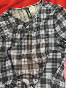 Checkered Mesh Top