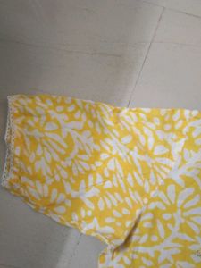 Embroidered Yellow Kurta