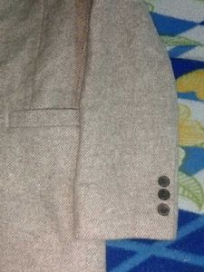Beige Casual Blazer