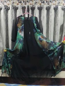 Elegant Black Floral Dress