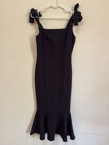 Little Black Dress with Tie Straps