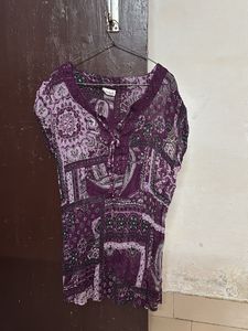 Bohemian Print Sleeveless Top