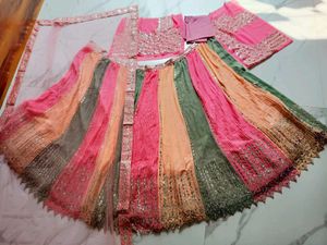 Designer Lehenga Choli Set unsteached