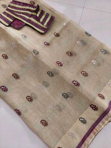 Pretty saree with blouse