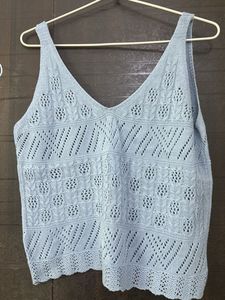 Chic V-Neck Knitted Tank Top