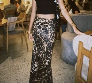 Leopard Print Maxi Skirt