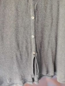 Korean Casual Grey Midi Dress