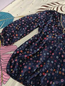 Floral Print Top Blue 💙