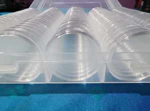 Clear Coin Capsules 120Ps Wth Adjustable Foam&amp; Box