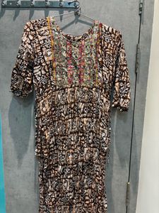 Brown Printed coord Set