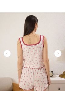 Cozy Pajama Shorts with Bow Print